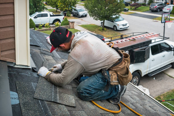 Professional Flat Roof Repair technician working in Marietta, OH